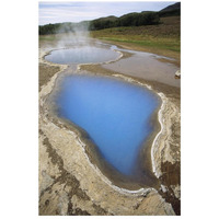 Steaming mineral hot springs, Geyser Thermal Field, Iceland-Paper Art-18"x26"