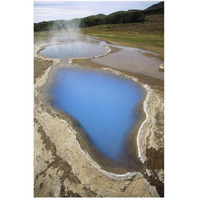 Steaming mineral hot springs, Geyser Thermal Field, Iceland-Paper Art-34"x50"