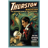 Magicians: Thurston the Great Magician: Do the Spirits Come Back?-Paper Art-18"x26"
