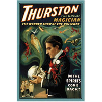 Magicians: Thurston the Great Magician: Do the Spirits Come Back?-Paper Art-42"x62"
