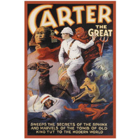Magicians: Carter the Great: Secrets of the Sphinx-Paper Art-18"x26"