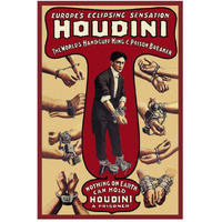 Magicians: Houdini: The World's Handcuff King and Prison Breaker-Paper Art-34"x50"