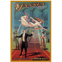 Magicians: Jansen's Favorite Surprise: The American Beauty-Paper Art-14"x20"