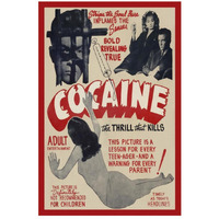 Vintage Vices: Cocaine: The Thrill the Kills-Paper Art-18"x26"