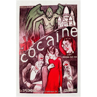 Vintage Vices: Cocaine-Paper Art-26"x38"