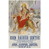 Vintage Vices: Eden Hashish Center-Paper Art-18"x26"