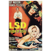 Vintage Vices: LSD: Flesh of the Devil-Paper Art-22"x32"