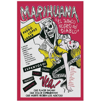 Vintage Vices: Marihuana Story-Paper Art-14"x20"