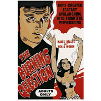 Vintage Vices: Bruning Question-Paper Art-18"x26"