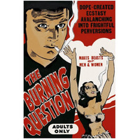 Vintage Vices: Bruning Question-Paper Art-34"x50"