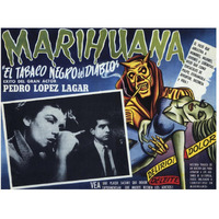 Vintage Vices: El Tobaco Negro del Diablo-Paper Art-50"x38"