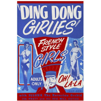 Vintage Vices: Ding Dong Girlies-Paper Art-26"x38"