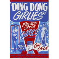 Vintage Vices: Ding Dong Girlies-Paper Art-34"x50"