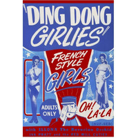 Vintage Vices: Ding Dong Girlies-Paper Art-42"x62"