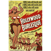 Vintage Vices: Hollywood Burlesque-Paper Art-14"x20"