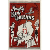 Vintage Vices: Naughty New Orleans-Paper Art-14"x20"