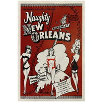 Vintage Vices: Naughty New Orleans-Paper Art-18"x26"
