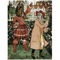 Beauty and the Beast - The Beast in Red-Paper Art-32"x42"