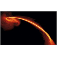 Black Hole Caught Red-handed in a Stellar Homicide-Paper Art-46"x28"