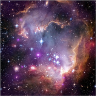 Under the Wing of the Small Magellanic Cloud-Paper Art-20"x20"