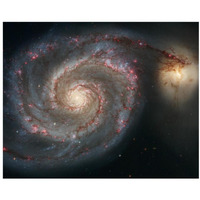 M51 - The Whirlpool Galaxy-Paper Art-22"x18"