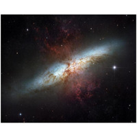 M82 - Starburst Galaxy-Paper Art-22"x18"
