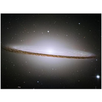 M104 - The Sombrero Galaxy -  Visible Light-Paper Art-34"x26"