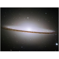 M104 - The Sombrero Galaxy -  Visible Light-Paper Art-50"x38"