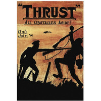 WWI: Thrust All Obstacles Aside!-Paper Art-26"x38"