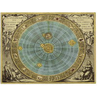 Maps of the Heavens: Planisphaerium Copernicanum-Paper Art-50"x38"