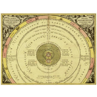 Maps of the Heavens: Tychonis Brahe Calculus Planetarum-Paper Art-34"x26"
