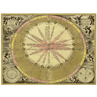 Maps of the Heavens: Theoria Solis-Paper Art-34"x26"