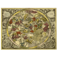 Maps of the Heavens: Coelistellati Christianihaemi-Paper Art-34"x26"
