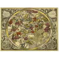 Maps of the Heavens: Coelistellati Christianihaemi-Paper Art-50"x38"
