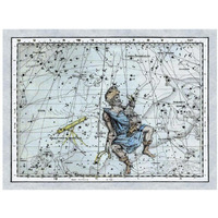 Maps of the Heavens: Auriga the Charioteer-Paper Art-18"x14"