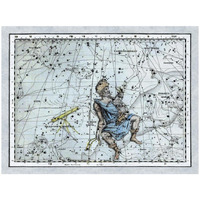 Maps of the Heavens: Auriga the Charioteer-Paper Art-26"x20"