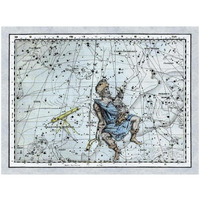 Maps of the Heavens: Auriga the Charioteer-Paper Art-34"x26"