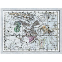 Maps of the Heavens: Aquila - Jupiter's Eagle-Paper Art-42"x32"