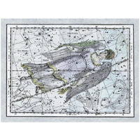 Maps of the Heavens: Virgo the Maiden-Paper Art-34"x26"