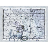 Maps of the Heavens: Sagittarius the Centaur-Paper Art-50"x38"
