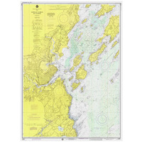 Nautical Chart - Portland Harbor and Vicinity ca. 1974-Paper Art-34"x46"