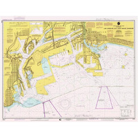 Nautical Chart - Los Angeles and Long Beach Harbors ca. 1998-Paper Art-24"x19"