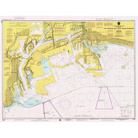 Nautical Chart - Los Angeles and Long Beach Harbors ca. 1998-Paper Art-42"x33"