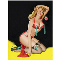 Mid-Century Pin-Ups - Beauty Parade Magazine - Rose-Paper Art-32"x42"