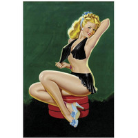 Mid-Century Pin-Ups - Beauty Parade - Uncovering Beauty-Paper Art-14"x20"