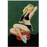 Mid-Century Pin-Ups - Beauty Parade - Uncovering Beauty-Paper Art-26"x38"