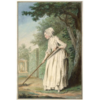 The Duchess of Chaulnes as a Gardener in an Alle, 1771-Paper Art-14"x20"