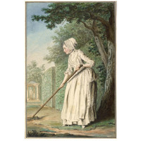 The Duchess of Chaulnes as a Gardener in an Alle, 1771-Paper Art-18"x26"