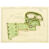 Ancient Garden and Modern Pleasure Garden: Plan, 1813-Paper Art-34"x26"