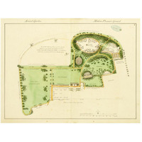 Ancient Garden and Modern Pleasure Garden: Plan, 1813-Paper Art-50"x38"